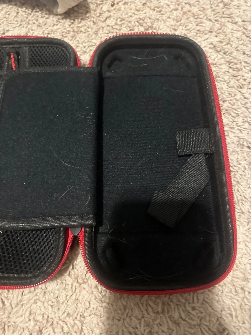 Compact Black and Red Protective Carry Case